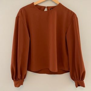 Burnt orange blouse